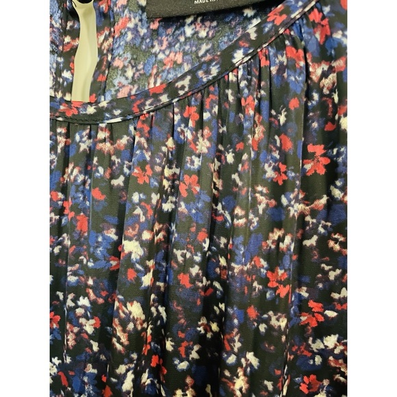 Lane Bryant Purple Floral Long Sleeve Satin Keyhole Dressy Blouse Top 18 1X - Picture 8 of 11